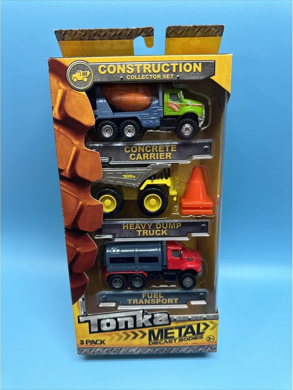 Tonka Metal Construction Crew Vehicles 3 Pack Dump Truck Fuel Concrete Carrier
